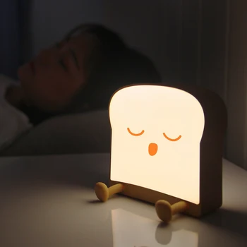 Cartoon LED Prípitok, Nočné Svetlo, Nočné Lampy s Mobilného Telefónu Držiteľa USB Nabíjanie Darček k Narodeninám pre Deti Spálňa Decor