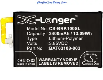 Cameron Čínsko 3400mAh Batérie BAT-63108-003, BAT63108-003 pre Blackberry BBB100-1, BBB100-1 TD-LTE, BBB100-2, BBB100-3, BBB100-6