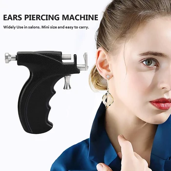 1PC Bez Bolesti Bezpečné Sterilné Opakovane Ear Piercing Zbraň Súpravu Jednotky odborného Orgánu Nos, Pery Náušnice, Piercing Nástroj Guľomet