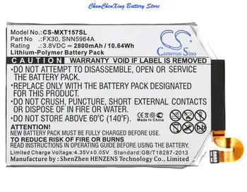 Cameron Čínsko 2800mAh Batérie FX30,SNN5964A pre Motorola Moto X Pure Edition,Moto X Štýl,Čisté,X Štýl, X+2,XT1570, XT1572,XT1575