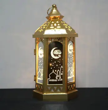 Islamský Eid Mubarak Ramadánu Dekorácie Eid Al-Adha Remesiel s LED Svetelné Dekorácie Mubarak Ramadánu Kareem Zavesiť Svietidlá zariadené, pri