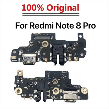 100% Originál Plnej IC Pre Xiao Redmi Poznámka 8 Pro Mikrofón USB Konektor Rýchle Nabíjanie Port Konektor Nabíjačky Rada Flex Kábel