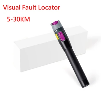 30MW FTTH (Fiber Optic Tester Pero Typ Červený Laser Optické fiberLight 10KM Vizuálne Poruchy Hľadáčik Optický Kábel Tester 5-30MW Rozsah