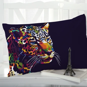 1pc Vankúš Vankúš Luxusné Obliečky na Vankúš Pillowcovers dekoratívne Prispôsobiteľný veľkosti 3D Tlač zvierat leopard