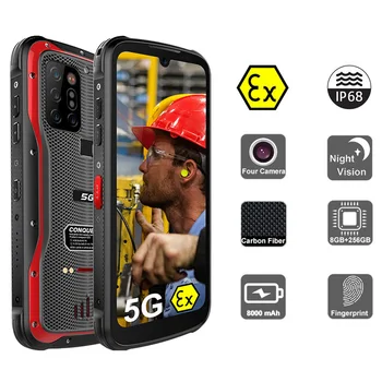 5G ATEX Nočné Videnie Smartphone Vodotesný IP68 48MP Fotoaparát, 8GB RAM, 256 GB ROM 6.3 Palcový Globálna Verzia Mobilné Telefóny