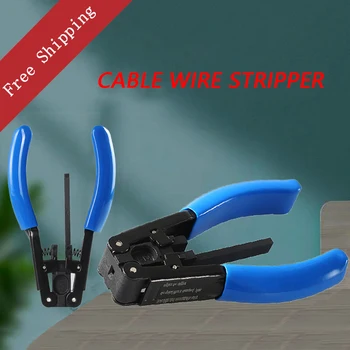 Vlákno Stripping Nástroj 5G Komunikačný Kábel Drôt Striptérka 2.1*1,6 mm Vlákno Drop Kábel Stripping Kliešte
