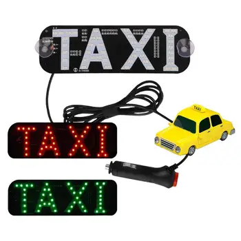 Taxi Sign Led Lampa Led Prihlásiť Na Auto 2 Farby Premenlivé Taxi LED Svetlo S DC12V Nabíjačka do Auta Pre Vodiča Modrá Zelená