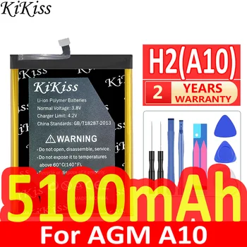 5100mAh KiKiss výkonnú Batériu H2 (A10) Pre AGM A10 10