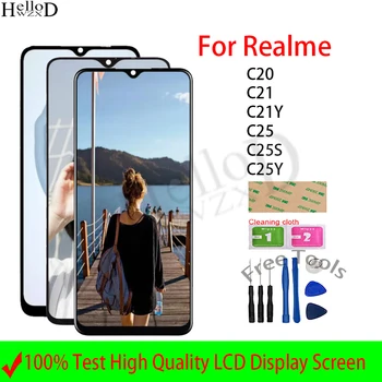 LCD Displej Pre OPPO Realme C20 C21 C21Y C25 C25S C25Y LCD Displej Dotykový Displej Digitalizátorom. Montáž Náhradné