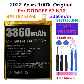 100% Originálne Kvalitné Nové 3360mAh Náhradné Batérie Pre Doogee Y7 N10 mobilného Telefónu, Batérie Batérie Bateria
