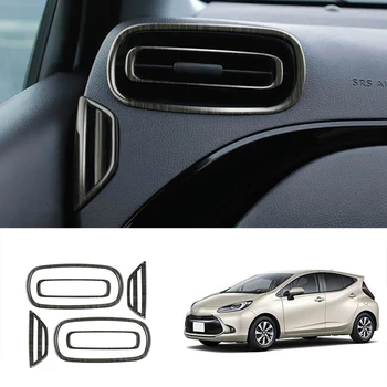 ABS Interiéru Auta, klimatizácia Ventilačné Výbava Panel Kryt Nálepky Výbava Výliskov Auto Styling Auto Diely Na Toyota Aqua 2021
