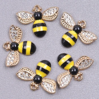 10Pcs/Veľa Roztomilý Zvierat, Hmyzu Bee zobrazili kľúčové tlačidlá Pre Šperky, Takže Náušnice Náramok Náhrdelníky Príslušenstvo Diy Nájsť zdroj