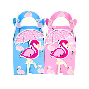 Flamingo Prospech Box Candy Box Darčeka Cupcake Box Deti Narodeninovej Party Dodávky Dekorácie Flamingo Prípade Party Dodávky
