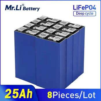 Pán Li 3.2 V 25Ah lifepo4 batérie bunky 8pcs nabíjateľné batérie Používané v solárnych UPS low-speed elektrické vozidlá EÚ NÁS bez DANE