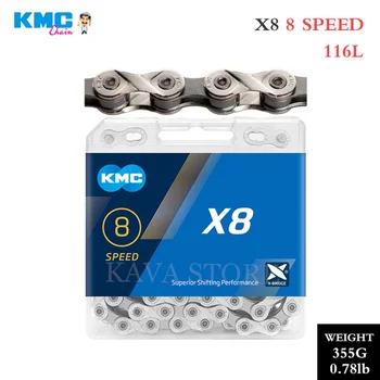KMC X8 Reťazca MTB Bicykel Reťaze 8 Rýchlosť, s Chýbajú Odkazy 8V Cestnej Bike Reťazca pre Shimano SRAM Bicykle Časť