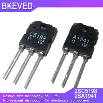 10PCS 5pairs 2SC5198 2SA1941 TO3P (5 KS A1941 + 5 KS C5198) K-247 Tranzistor pôvodné autentické