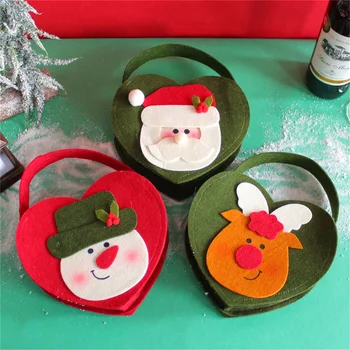 Vianočné Santa Claus Elk Snehuliak Candy Bag Darčeky Deti Nový Rok Festival Party Dekorácie Dodávky