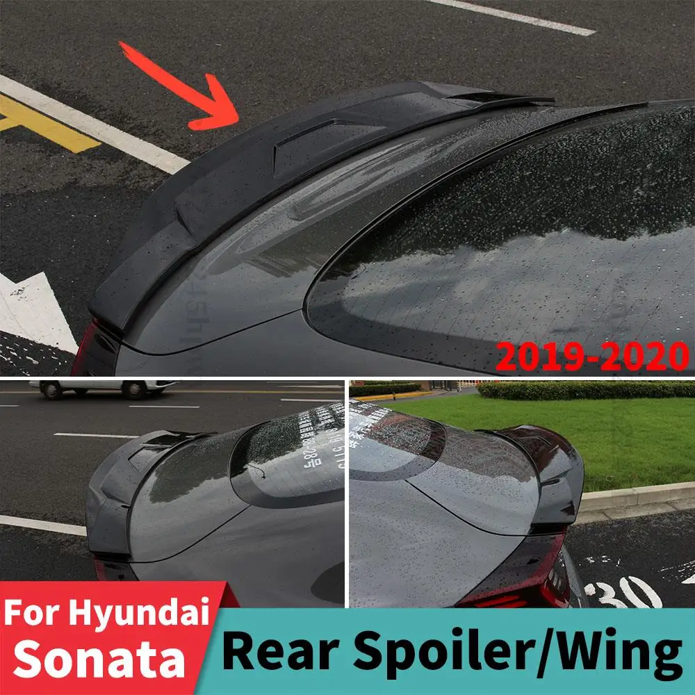Splitter Difúzor Batožinového Priestoru Spojler Telo Kit Strešného Zadný Spojler Krídlo Upravené Styling Závodná Topánka Pery Pre Hyundai Sonata 2019 2020 Obrázok 0