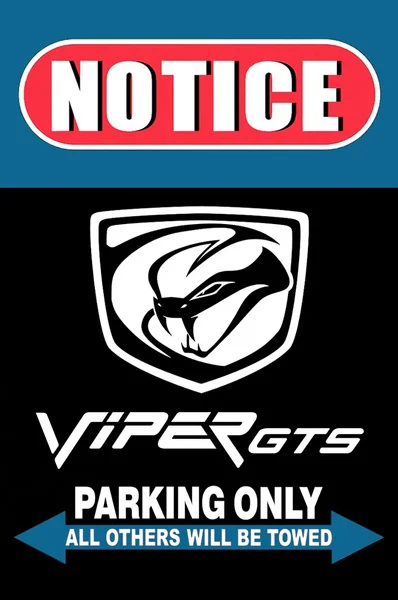 Dodge Viper Gts Parkovanie Tin Znamení Kovu Plagáty Wall Art Obrazy Domova 20x30cm Obrázok 0
