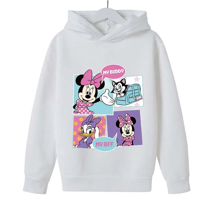 deti oblečenie dievčatá chlapci oblečenie Donald Duck Mickey Mouse Vzor Deti mikina s kapucňou Top Fashion Vonkajšie pulóver Deti Obrázok 4