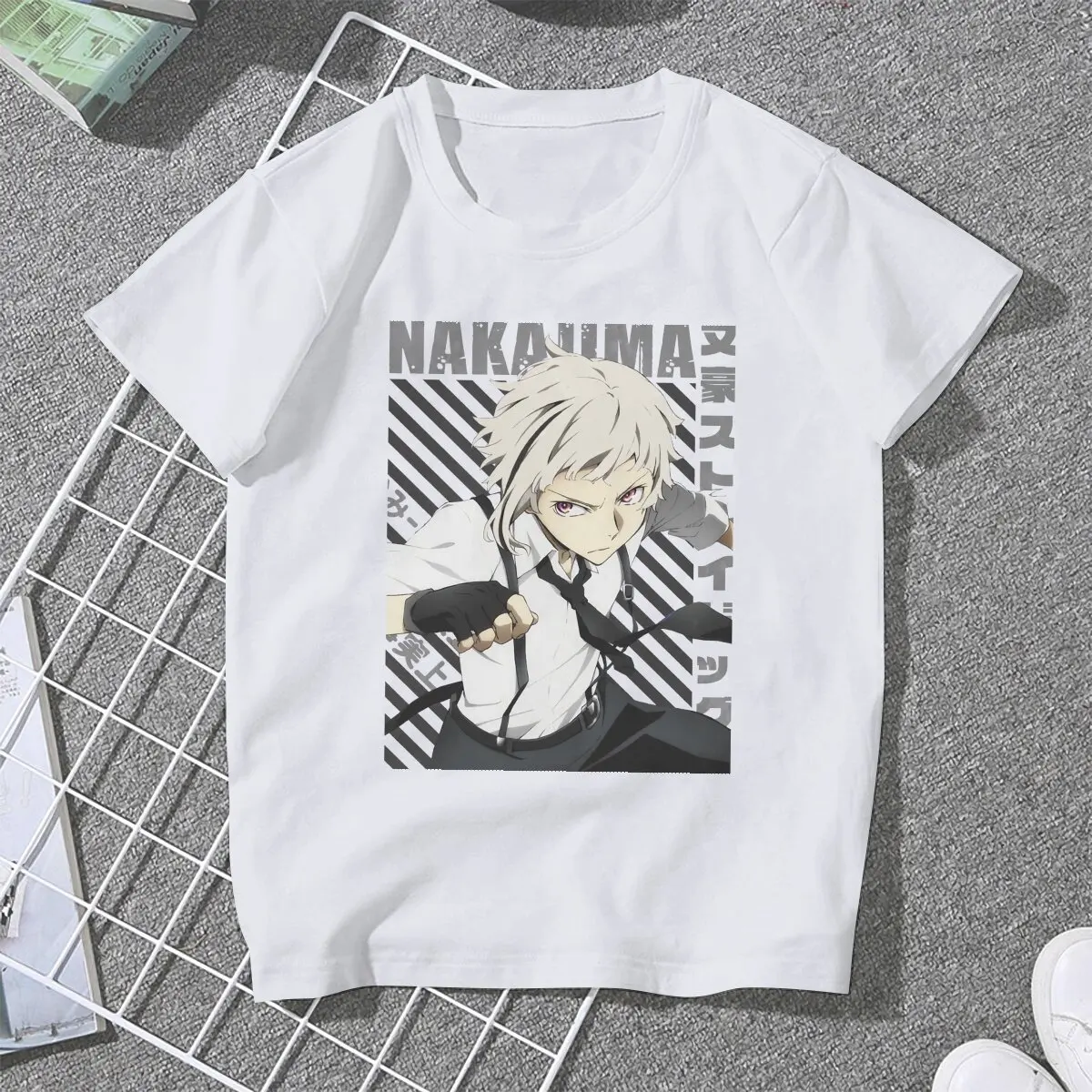Atsushi Nakajima Ženské Košele Bungou Túlavých Psov Wan Anime Nadrozmerné T-shirt Harajuku Vintage Žena Blusas Obrázok 1