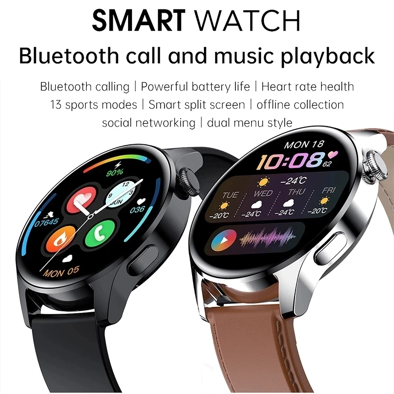2022 Nové Pre HUAWEI Smart Hodinky Mužov Nepremokavé Šport Fitness Sledovanie Počasia Displej Bluetooth Hovor Smartwatch Pre Android IOS Obrázok 5