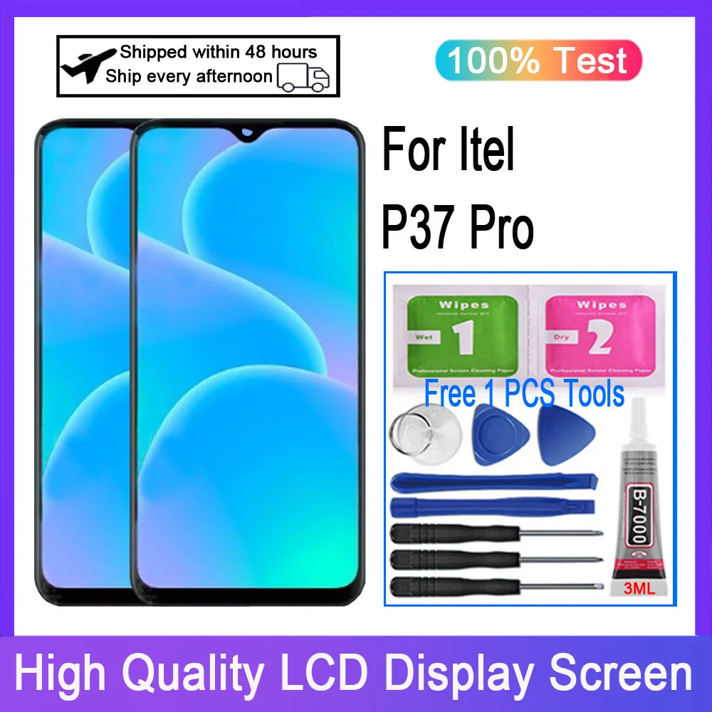 Pôvodný Pre Itel P37 Pro LCD Displej Dotykový Displej Digitalizátorom. Náhradné Obrázok 0