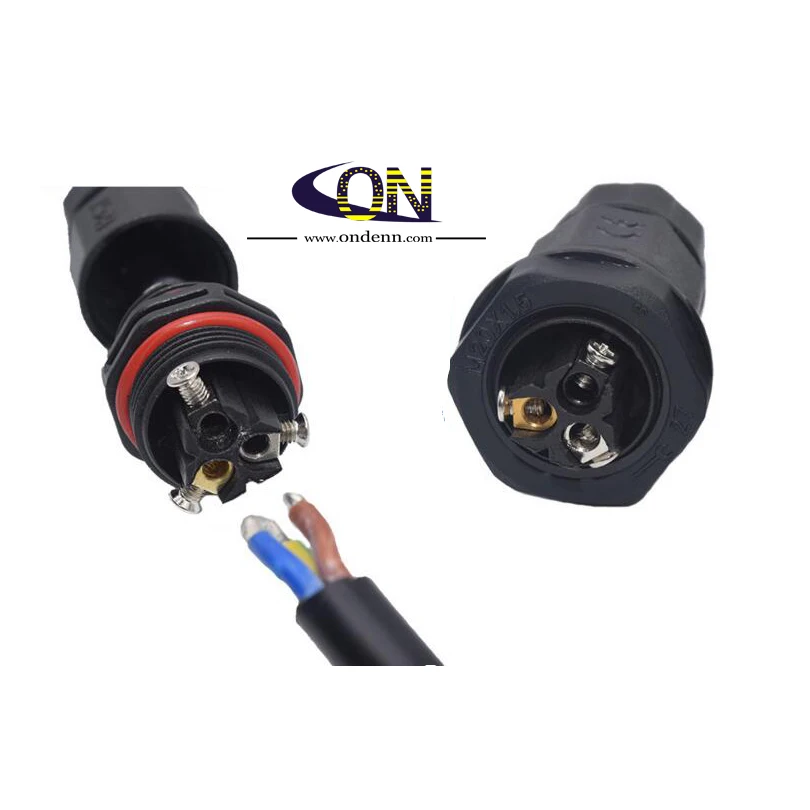 Nepremokavé Elektrický Kábel Drôt, 3-pinový Konektor IP67 pre Vonkajšie Použitie L20 HT230 pre Podzemné Inground Pozornosti Obrázok 1