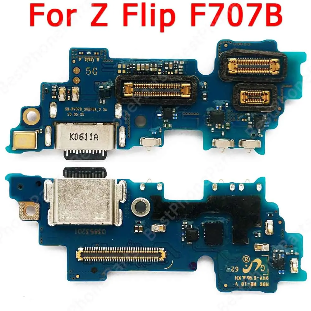Pre Samsung Galaxy F52 Z Flip Fold2 C5 C7 C9 Pro E5, E7 Poplatok Doske Konektor Usb Originálne Nabíjací Port PCB Zásuvky Náhradných Dielov Obrázok 5
