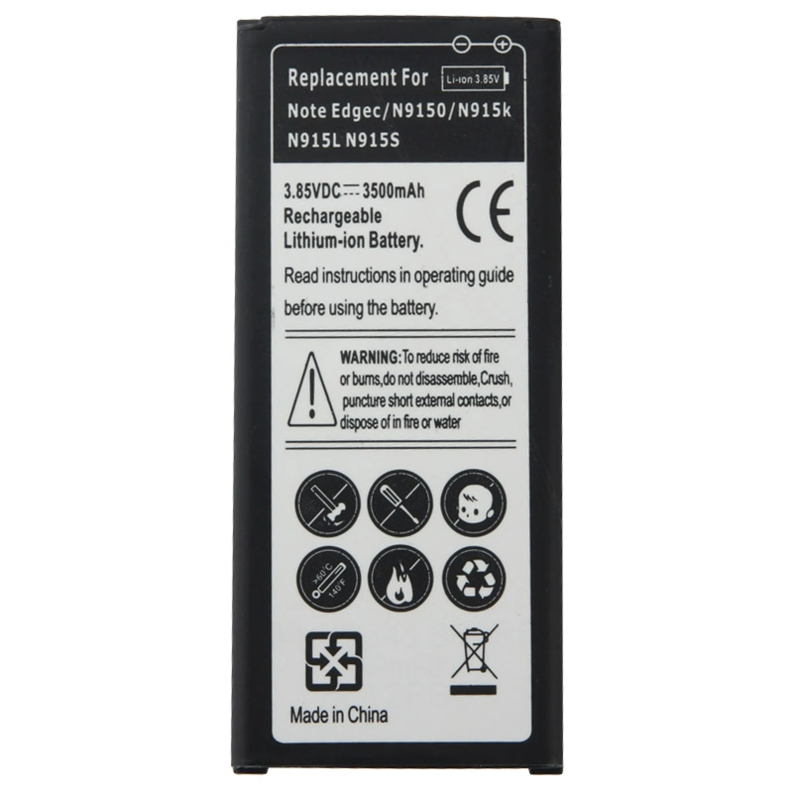 3.85 V / 3500mAh Nabíjateľná Li-Polymér Batéria pre Galaxy Note Edge / N9150 / N915K / N915L / N915S Obrázok 0