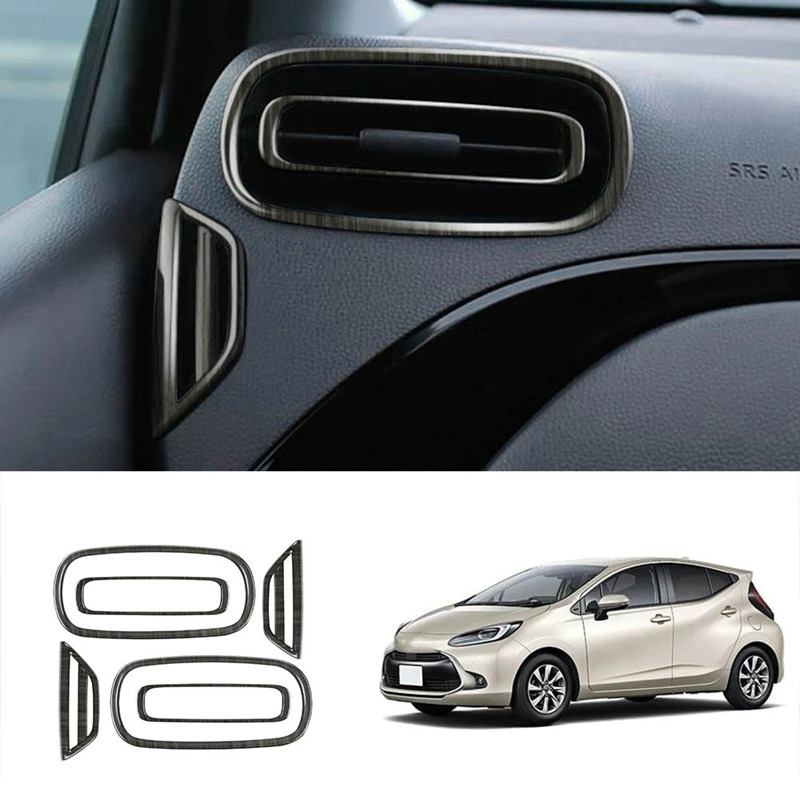 ABS Interiéru Auta, klimatizácia Ventilačné Výbava Panel Kryt Nálepky Výbava Výliskov Auto Styling Auto Diely Na Toyota Aqua 2021 Obrázok 0
