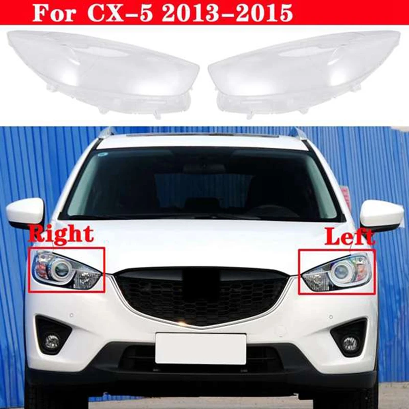 Auto Transparentné PC Svetlometov Kryt Objektívu Tienidlo Lampy predné svetlo Na Mazda CX5 CX-5 roky 2013-2015 Obrázok 0