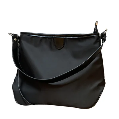 ženy oxford fahion čierna taška cez rameno pre ženy vo vysokej kvalite bežné denné mäkké malé jednoduchá kabelka Obrázok 1