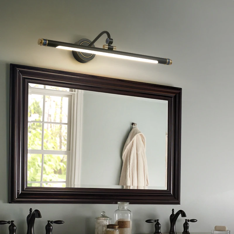 FKL Moderné Zlata, Medi Zrkadlo Predné Svetlo Kúpeľňa Zrkadlová Skrinka Svetlo Domácnosti LED Umývadlo, Zrkadlo na líčenie Svetlo Obrázok 0