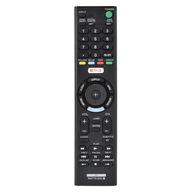 Smart Tv Diaľkové Ovládanie Pre Sony Rmt-Tx102U Pre Rmt-Tx100D Rmt-Tx101J Rmt-Tx101D Rmt-Tx100E Rmt-Tx101E Rmt-Tx200 Obrázok 0