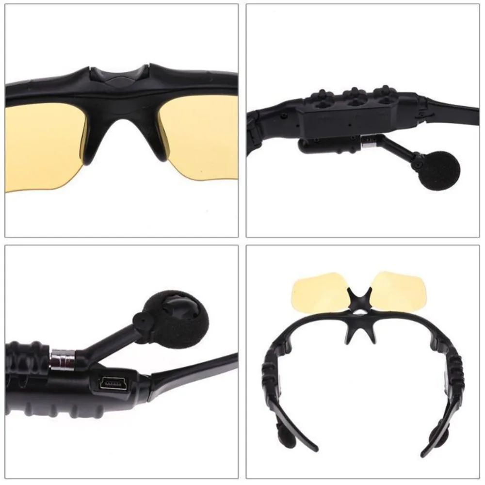 Smart Športové Okuliare Bezdrôtový Bluetooth Headset Polarizované Vonkajšie Jazdy Na Bicykli Oči Slnečné Okuliare S Mikrofónom Pre Telefón Ps4 Obrázok 4
