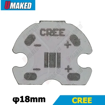 18 mm LED PCB pre 3535 CREE čipy, hliníkový plech base, chladič, DIY led svetlo