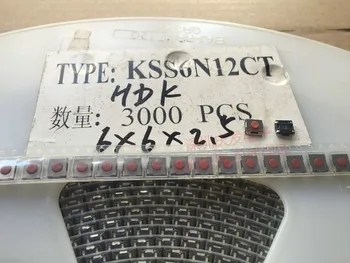 Japonsko HDK Hokuriku 6.2*6.2*2.5 Patch Dotykový Spínač KSS6N12CT 6*6*2.5 Vnútorné Nálepky